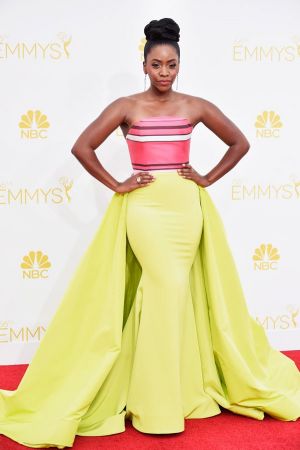 Teyonah Parris in Christian Siriano - Emmys 2014 red carpet photos.jpg